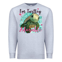 Heather Grey i'm turtley adorable Premium Sweatshirt - JahusDesignShop