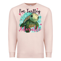 Pale Pink i'm turtley adorable Premium Sweatshirt - JahusDesignShop