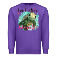 Purple i'm turtley adorable Premium Sweatshirt - JahusDesignShop