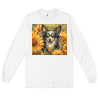 White chihuahua Long Sleeve Tee - Unal Design