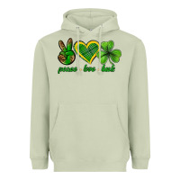 Matcha peace love luck st. patricks day nePeace love luck Heavyweight Hoodie - Neo Western
