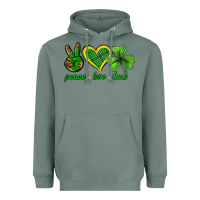 Sage peace love luck st. patricks day nePeace love luck Heavyweight Hoodie - Neo Western