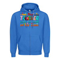 True Royal this teacher wears her heart on her sleeve Zipper Hoodie - texasbilliewilder