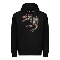 Black Spinosaurus Face Premium Hoodie - LillyAllenDesigns