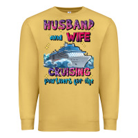 Antique Gold husband and wife cruising partners for life Premium Sweatshirt - JahusDesignShop