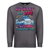 Charcoal Heather husband and wife cruising partners for life Premium Sweatshirt - JahusDesignShop