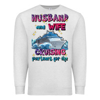 Oatmeal Heather husband and wife cruising partners for life Premium Sweatshirt - JahusDesignShop