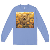 Colony Blue chow chow Long Sleeve Tee - Unal Design