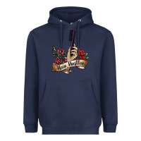 Navy hair hustler 4 Heavyweight Hoodie - SublimationCraftShop