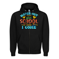 Black watch out pre school here i come Zipper Hoodie - texasbilliewilder