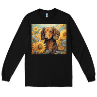 Black dachshund Long Sleeve Tee - Unal Design