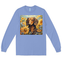 Colony Blue dachshund Long Sleeve Tee - Unal Design