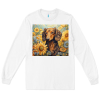 White dachshund Long Sleeve Tee - Unal Design