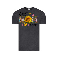 Vintage Black best mom ever with sunflower Vintage Tee - Artiststas