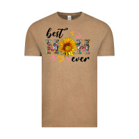Vintage Coffee best mom ever with sunflower Vintage Tee - Artiststas
