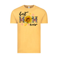 Vintage Mustard best mom ever with sunflower Vintage Tee - Artiststas