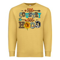 Antique Gold a little country a little hood Premium Sweatshirt - AdoDesignShop