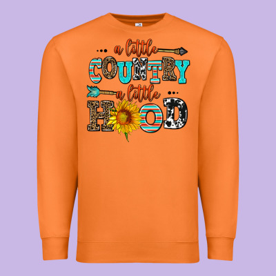 A Little Country A Little Hood Premium Sweatshirt Designed By Adodesignshop
