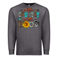 Charcoal Heather a little country a little hood Premium Sweatshirt - AdoDesignShop