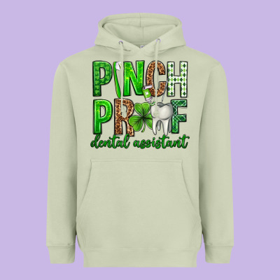 Pinch Proof Dental Assistant St. Patricks Day Heavyweight Hoodie Designed By Neo Western