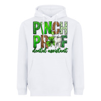 White Pinch Proof Dental Assistant St. Patricks Day Heavyweight Hoodie - Neo Western