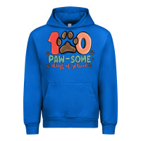 Cobalt 100 pawsome days of school Urban Hoodie - MaliasSmallBusiness