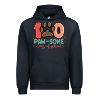 Navy 100 pawsome days of school Urban Hoodie - MaliasSmallBusiness