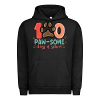 Pigment Black 100 pawsome days of school Urban Hoodie - MaliasSmallBusiness