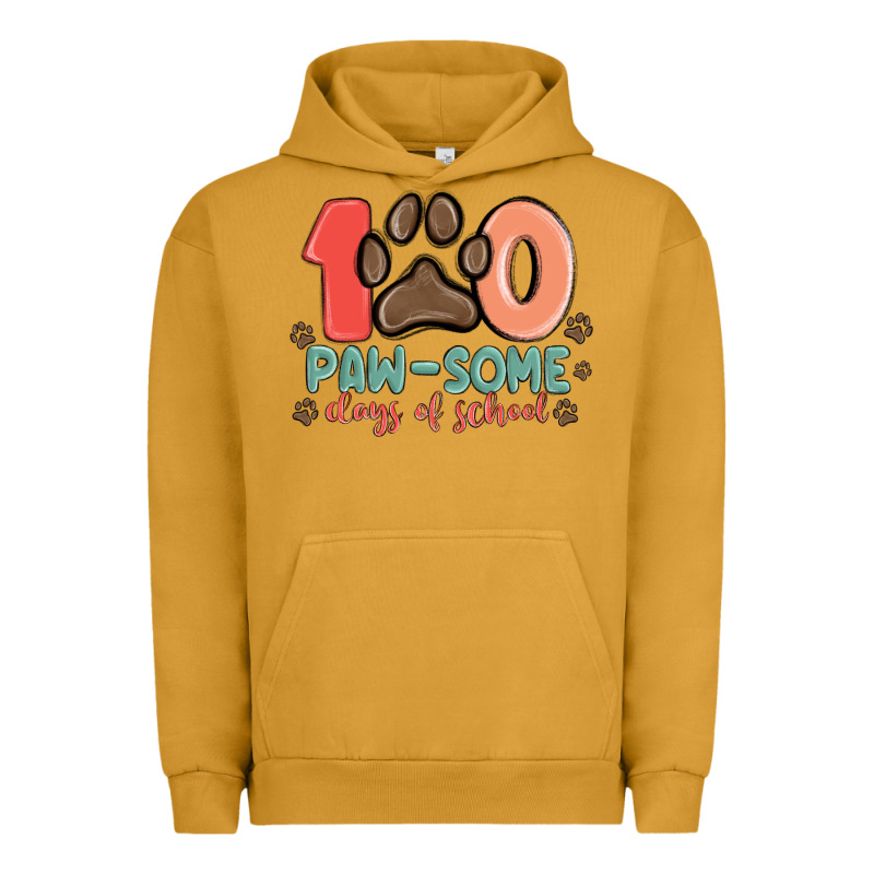 100 Pawsome Days Of School Urban Hoodie by MaliasSmallBusiness | Teevron