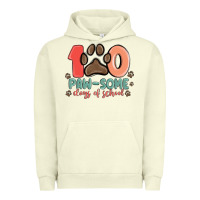 Pigment Pistachio 100 pawsome days of school Urban Hoodie - MaliasSmallBusiness