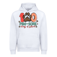 White 100 pawsome days of school Urban Hoodie - MaliasSmallBusiness