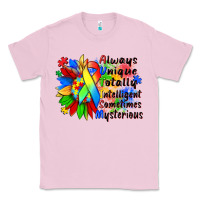Bubblegum Pink always unique totally intelligent sometimes myster Classic Tee - Zillion Design Studio