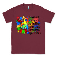 Burgundy always unique totally intelligent sometimes myster Classic Tee - Zillion Design Studio