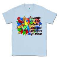 Dusty Blue always unique totally intelligent sometimes myster Classic Tee - Zillion Design Studio