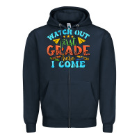 Navy watch out first grade here i come Zipper Hoodie - texasbilliewilder