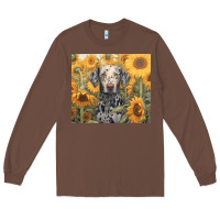 Chestnut dalmatian Long Sleeve Tee - Unal Design