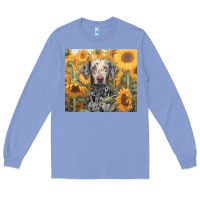 Colony Blue dalmatian Long Sleeve Tee - Unal Design