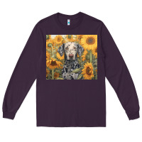 Plum dalmatian Long Sleeve Tee - Unal Design
