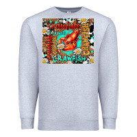 Heather Grey western crawfish Premium Sweatshirt - AdoDesignShop