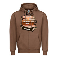Chestnut i teach strength bravery equality love history Zipper Hoodie - Zillion Design Studio
