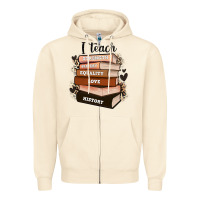 Sandshell i teach strength bravery equality love history Zipper Hoodie - Zillion Design Studio