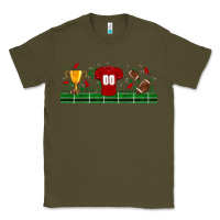 Army Green trophy cup american football uniform libbey glass Classic Tee - BundleAndBundleShop