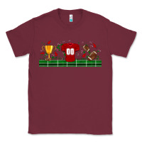 Burgundy trophy cup american football uniform libbey glass Classic Tee - BundleAndBundleShop