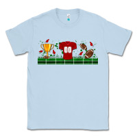 Dusty Blue trophy cup american football uniform libbey glass Classic Tee - BundleAndBundleShop