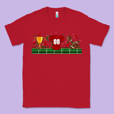 Trophy Cup American Football Uniform Libbey Glass Classic Tee Designed By Bundleandbundleshop