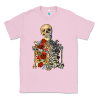 Bubblegum Pink inhale peace exhale chaos Classic Tee - RanaPortraitStore