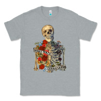Heather Grey inhale peace exhale chaos Classic Tee - RanaPortraitStore