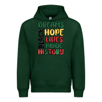 Forest Green dreams hope lives pride Urban Hoodie - MaliasSmallBusiness