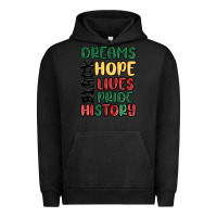 Pigment Black dreams hope lives pride Urban Hoodie - MaliasSmallBusiness