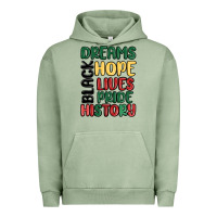 Pigment Oil Green dreams hope lives pride Urban Hoodie - MaliasSmallBusiness